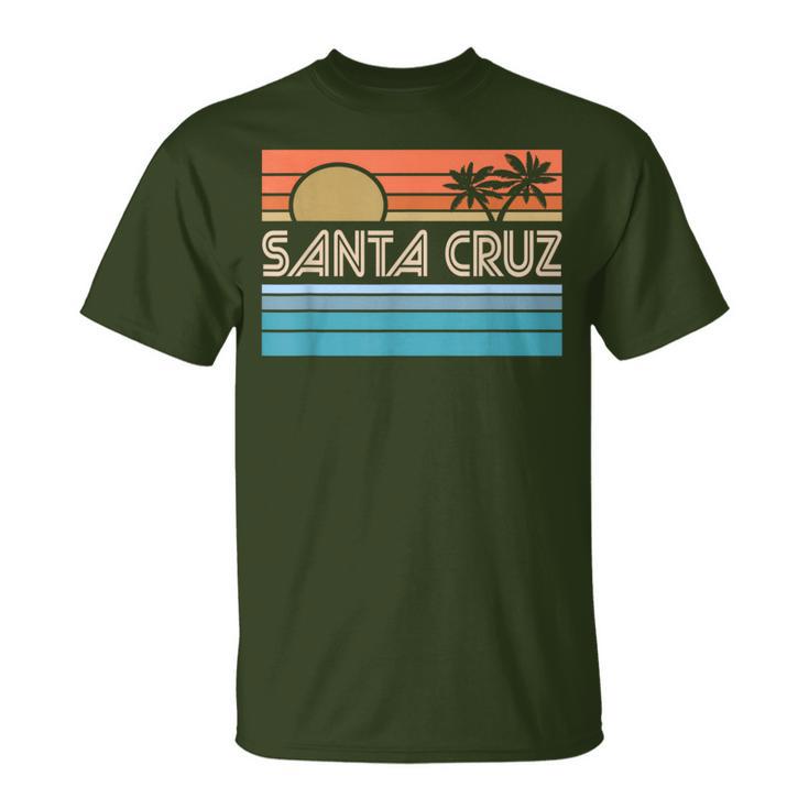 Santa Cruz California 70S 80S Surfer Summer Sun T-Shirt