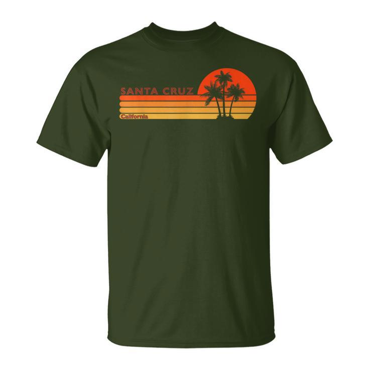 Santa Cruz California Retro Sunsetintage T-Shirt