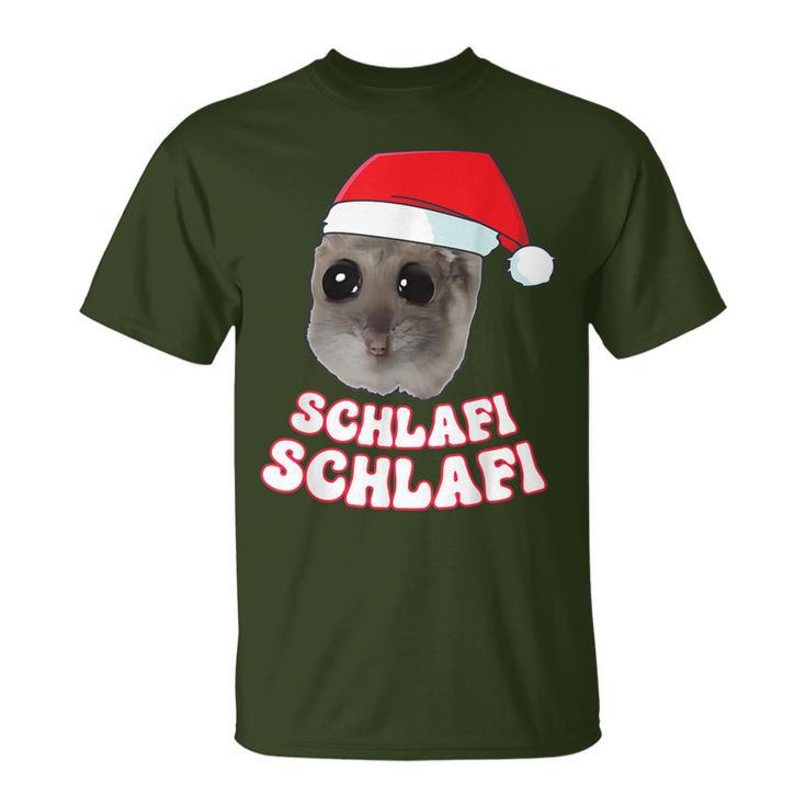 Schlafi Schlafi Hamster Hamstie Christmas Sleep T-Shirt