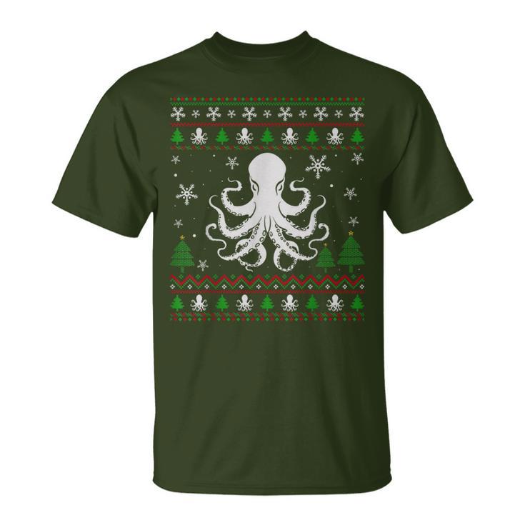 Ugly Christmas Sweater For Octopus Lovers Ugly T Shirt Thegiftio