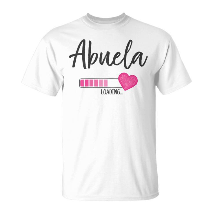 Abuela Esta Cargando Corazón Futura Abuela Loading Camiseta unisex