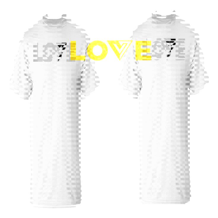 Ancap Con Scritta Love Maglietta