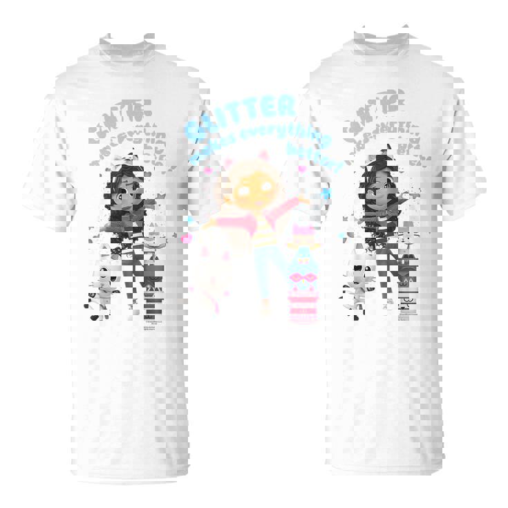 Bambino Gabby's Dollhouse Glitter Makes Everything Better Youth Maglietta