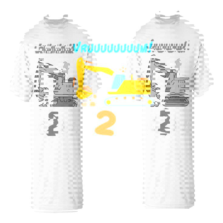 Bambino T Bimbo 2 Anni Escavatore Regalo Compleanno 24 Mesi Maglietta