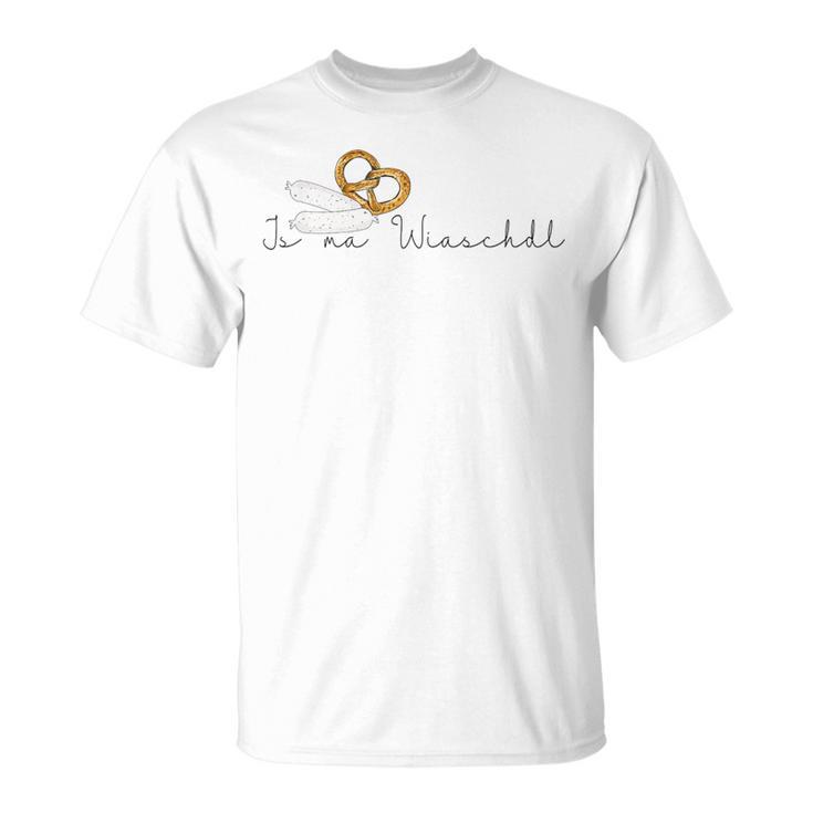 Bavarian Wiaschdl Wurst Egal Weißwurst Pretzel Pretzel T-Shirt