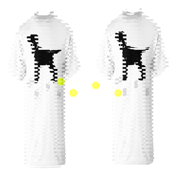 Beagle Puppy Dog Plays Fetch With Yellow Tennis Balls T-Shirt