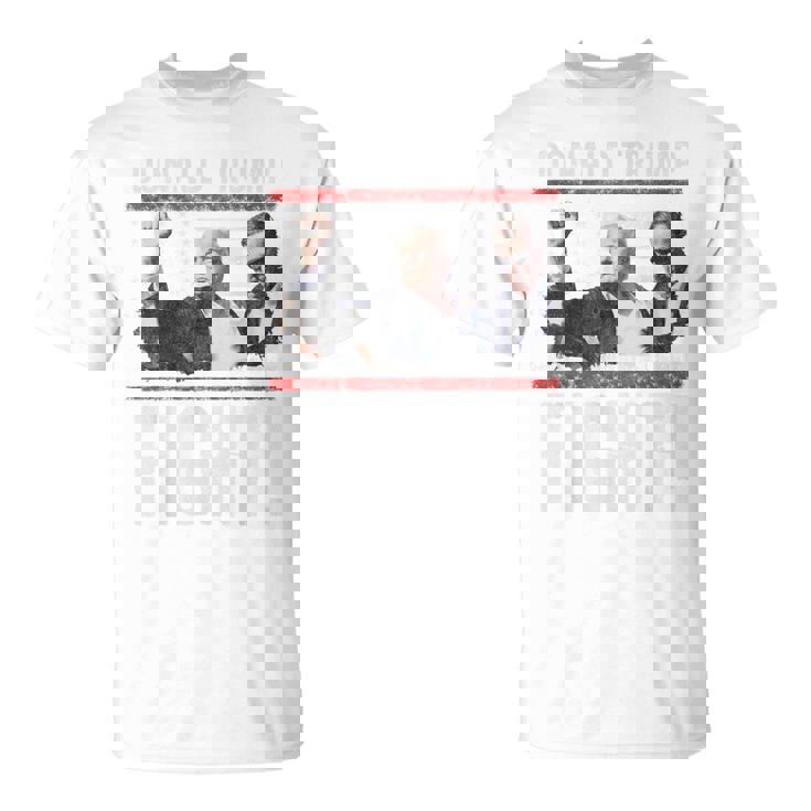 Bomba De Puño De Donald Trump Luchamos Contra La Bandera Estadounidense Trump 2024 Manga Larga Camiseta unisex