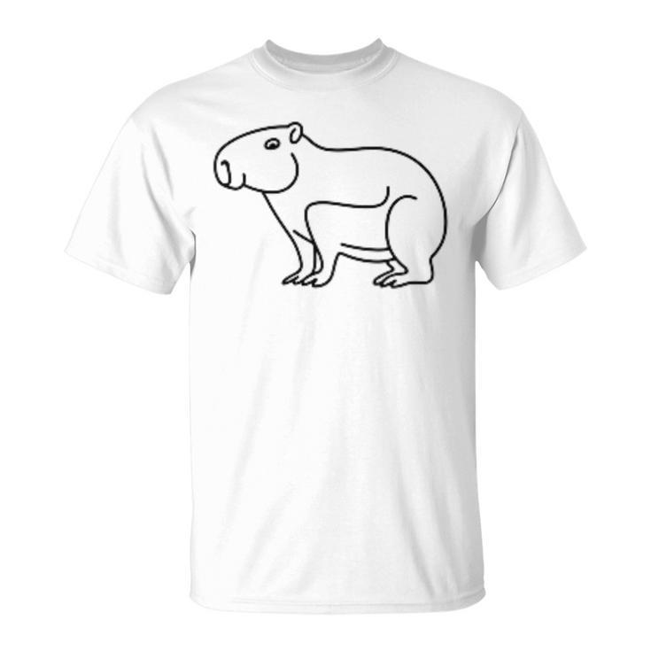 Capybara Minimalism T-Shirt