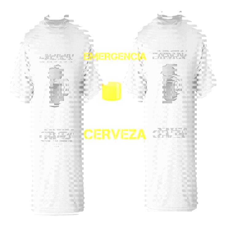 Cerveza Manga Larga Hombre En Caso De Emergencia Manga Larga Camiseta unisex