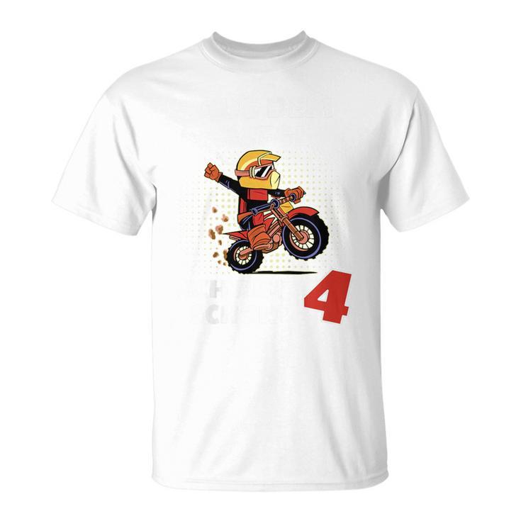 Children's 4Th Birthday Aus Dem Weg Ich Bin Schon 4 Jahre Motorcycle T-Shirt