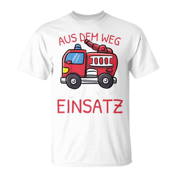 Children's Aus Dem Weg Bin Im Einatz Fire Engine Boys' T-Shirt