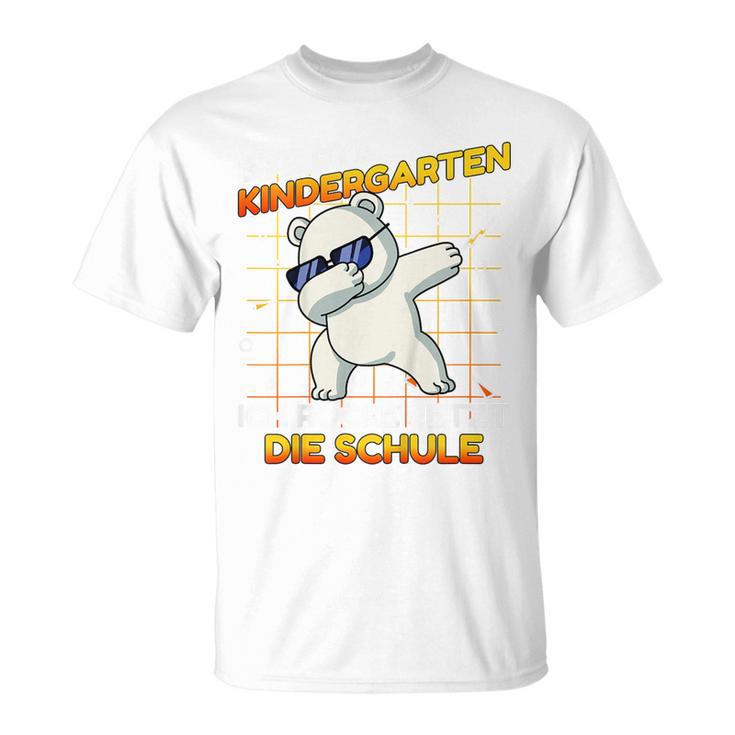 Children's Bye Bye Kindergarten Ich Rock Jetzt Die Schule Boys Polar Bear T-Shirt