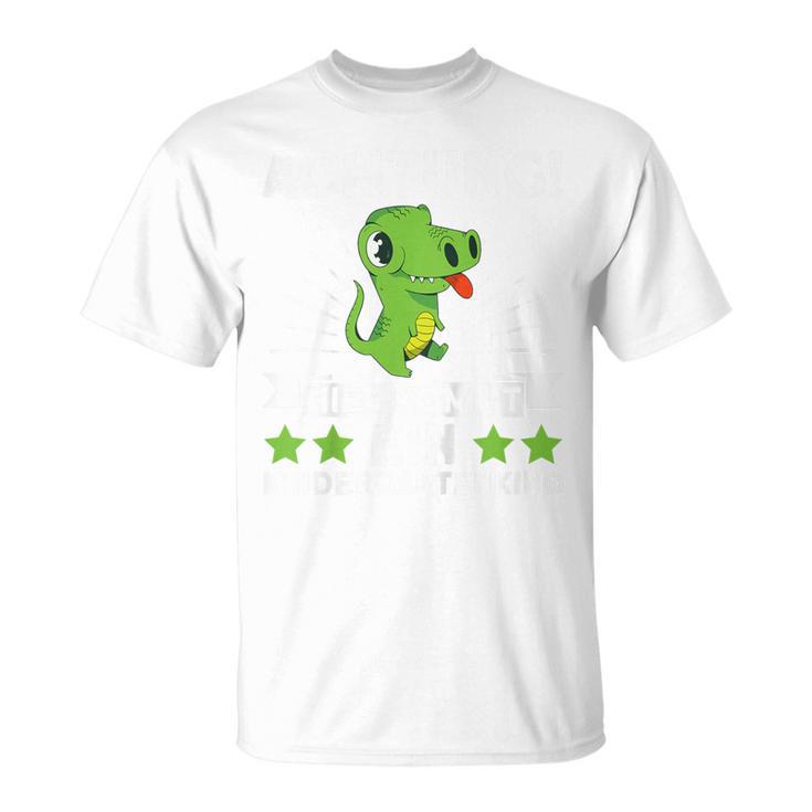 Children's Dino Achtung Hier Kommt Ein Kindergartenkind Kindergarten Kindergarten T-Shirt