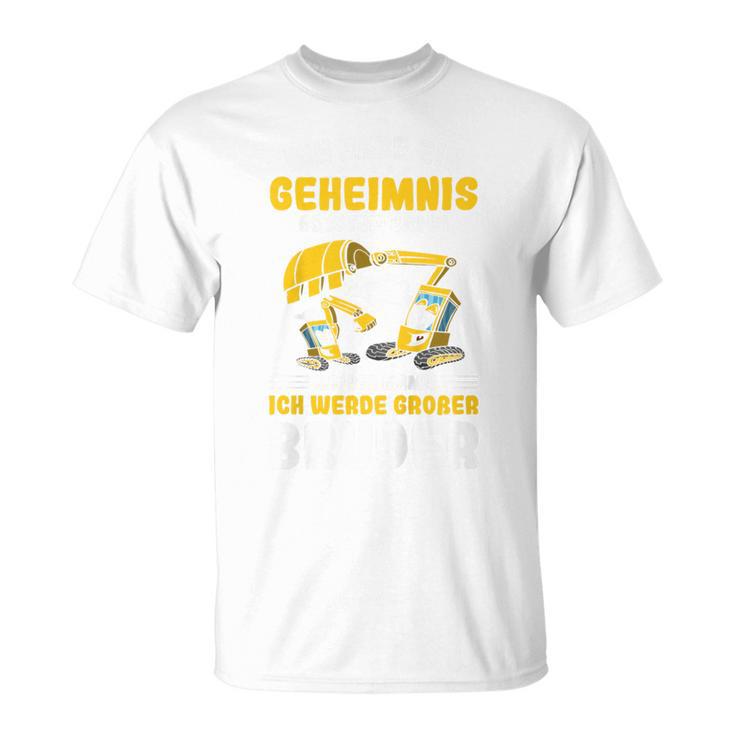 Children's Excavator Ich Werde Großer Bruder T-Shirt