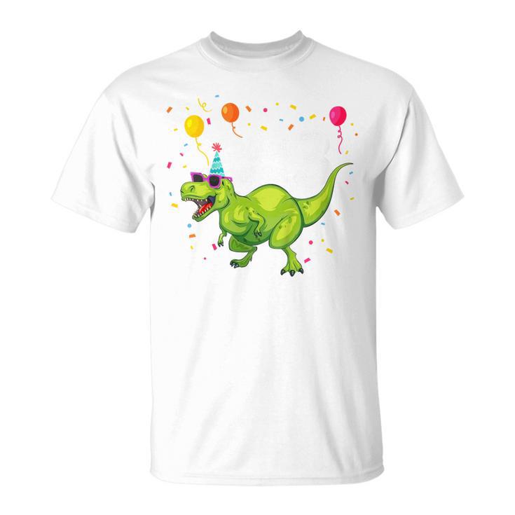 Children's Geburtstags 3 Jahre Junge Dinosaurier Dino Ich Bin 3 T-Shirt