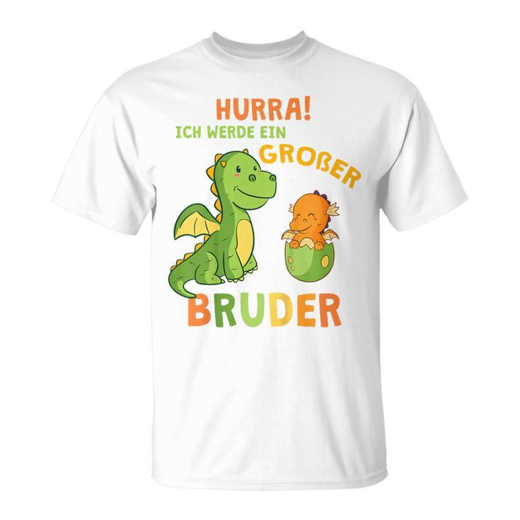 Children's Ich Werde Ein Großer Bruder Dinosaur Dino Bru T-Shirt