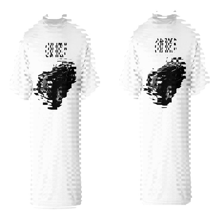 Coche Antiguo Británico Morgaen – Plus 4 O Plus 8 Camiseta unisex
