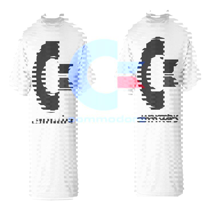 Commodore – C64 – Lettera Maiuscola BluRosso & Commodore Maglietta