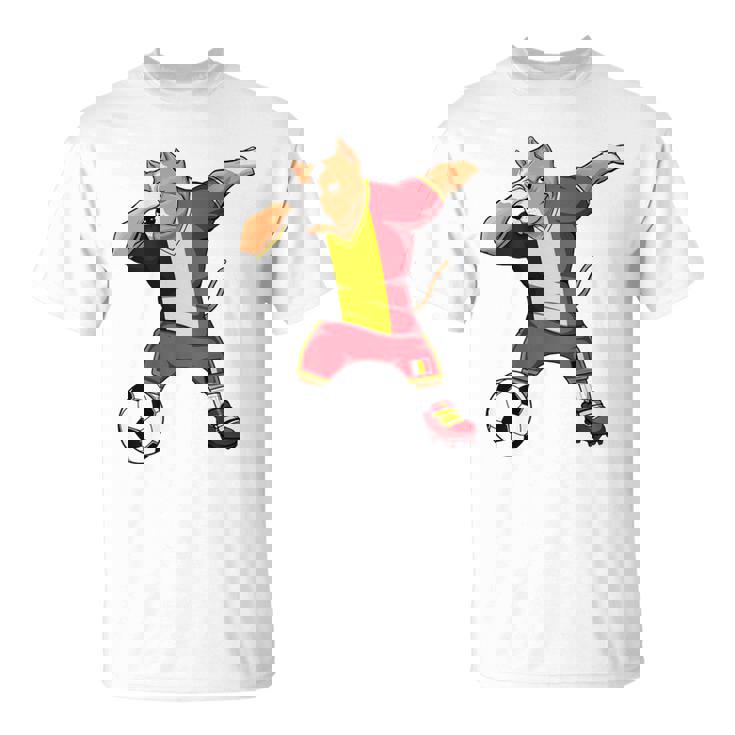 Dabbing Pitbull Perro Bélgica Fútbol Bandera Sport Deporte Camisa