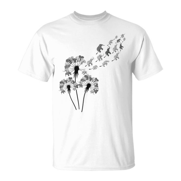 Dandelion Elephant For Elephant Lovers Women's Elephant T-Shirt