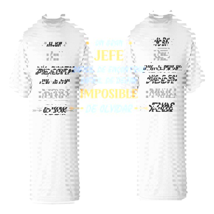 Divertido Jefe Hombre Un Gran Jefe Camiseta unisex