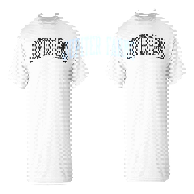 Donna Jupiter Farms Flintage Athletic Sports Jsn2 Stampa Navy Con Collo A Maglietta