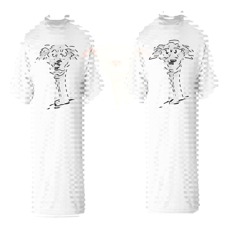 Dulce Perro El Divertido Galgo De Los Dibujos Animados Camiseta unisex