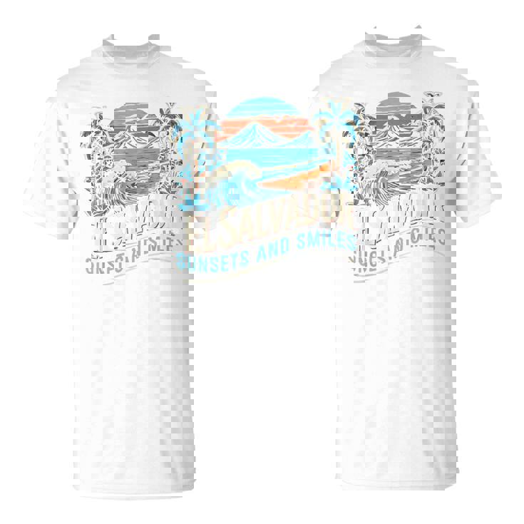 El Salvador Flag Country Travel Vacation I Love El Salvador T-Shirt