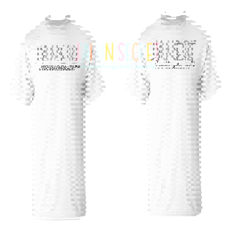 Enfant Secret Future Grande Soeur 2025 Jeais Etre Grande Soeur T-Shirt