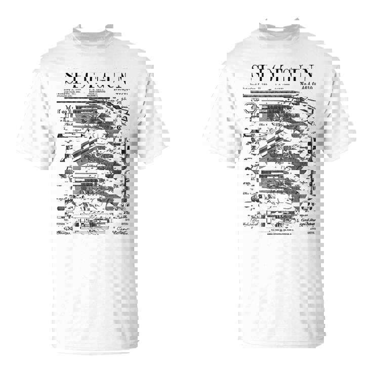 Escopeta Rifle Antiguo Pistola Colector Arma De Fuego Patenteintage Camiseta unisex