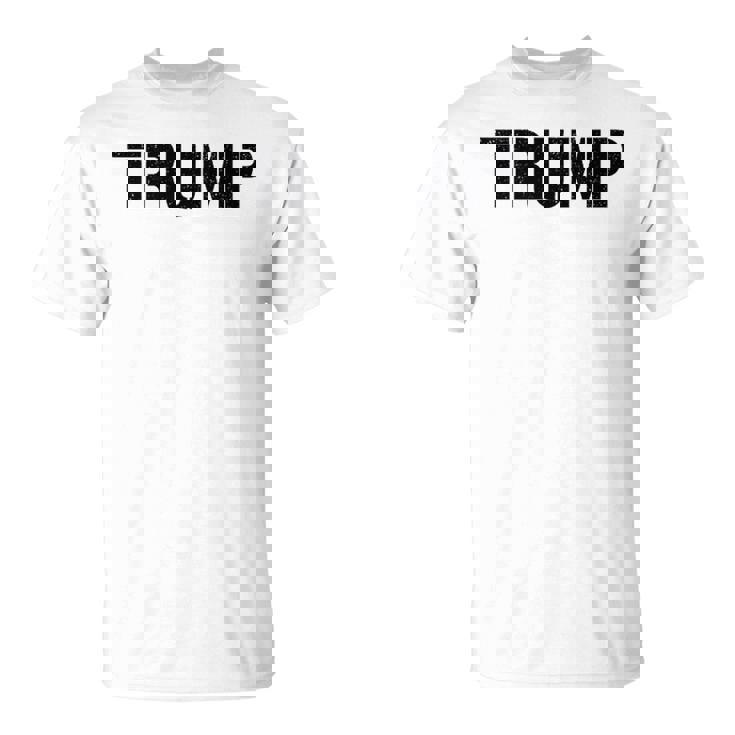 Estilo Militar De Plantilla Donald Trump 2024 Camiseta unisex