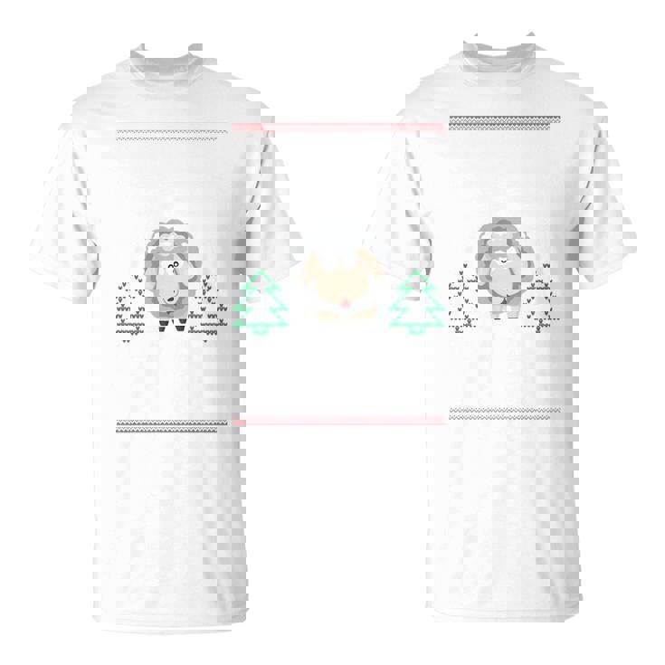 Fleece Navidad Sheep Ugly Christmas Sweater T-Shirt