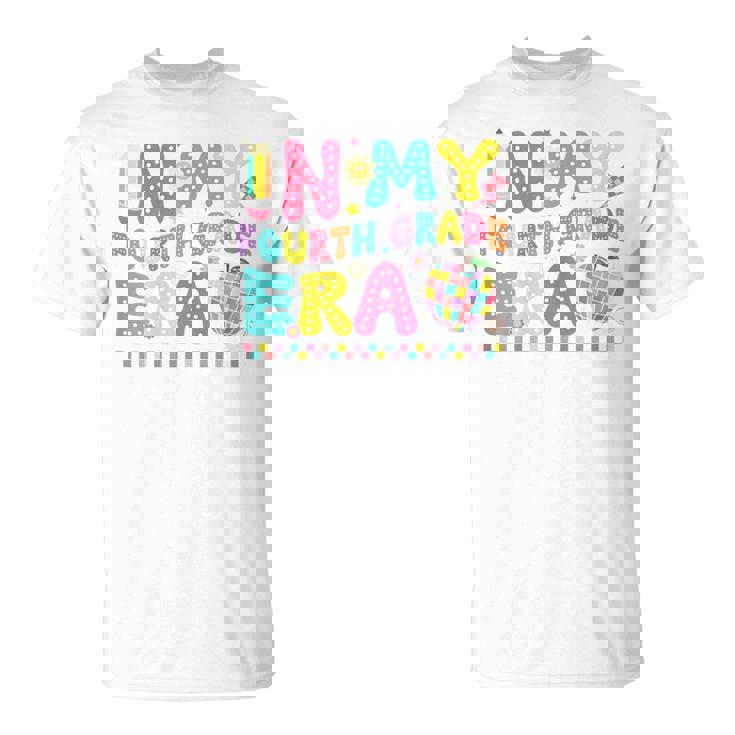 In My Fourth Grade Era Teachers Back To School Girls T-Shirt