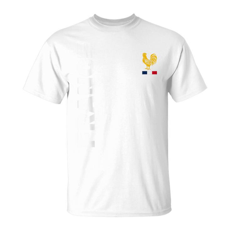 French Fan Flag France Blue T-Shirt