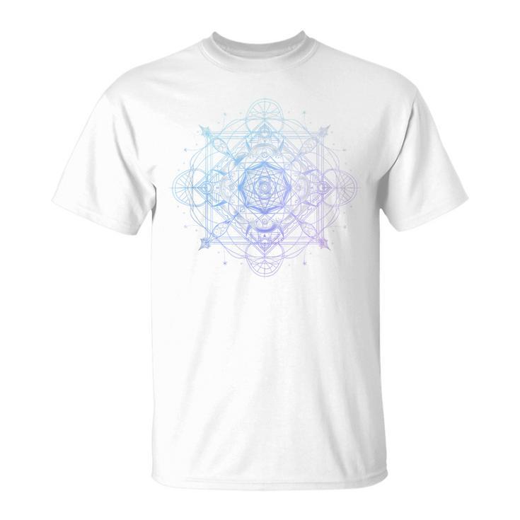 Geometría Sagrada Metatron Cube Yoga Espiritual Sin Mangas Camiseta unisex