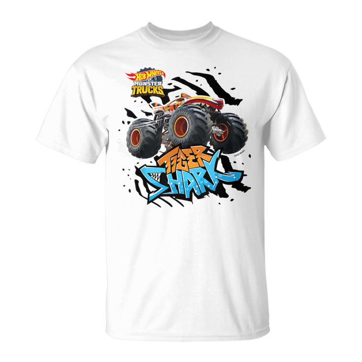 Hot Wheels Tiger Shark Orange Blue T-Shirt