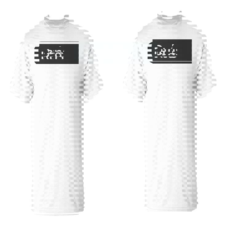 Instructor Espalda Impresión Trasera Letras Instructor Camiseta unisex
