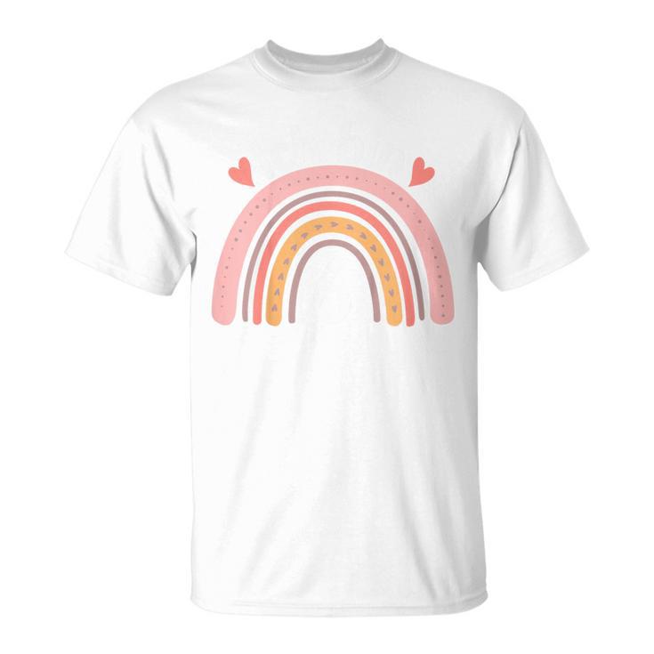 Kinder Ich Bin 6 Jahre Girl's Birthday 6Th Boho Rainbow T-Shirt