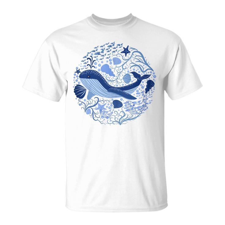 La Ballena Amante De Los Animales Amante De La Naturaleza Animal Marino Sin Mangas Camiseta unisex