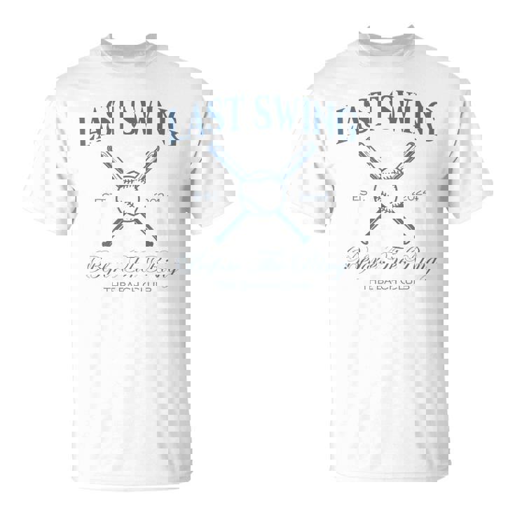 Last Swing Before The Ring Bachelorette Party Baseball Bride T-Shirt
