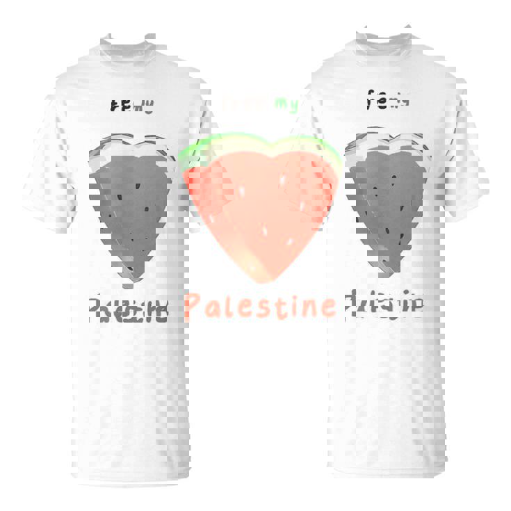 Libera Il Mio Dell'anguria Della Palestina Maglietta