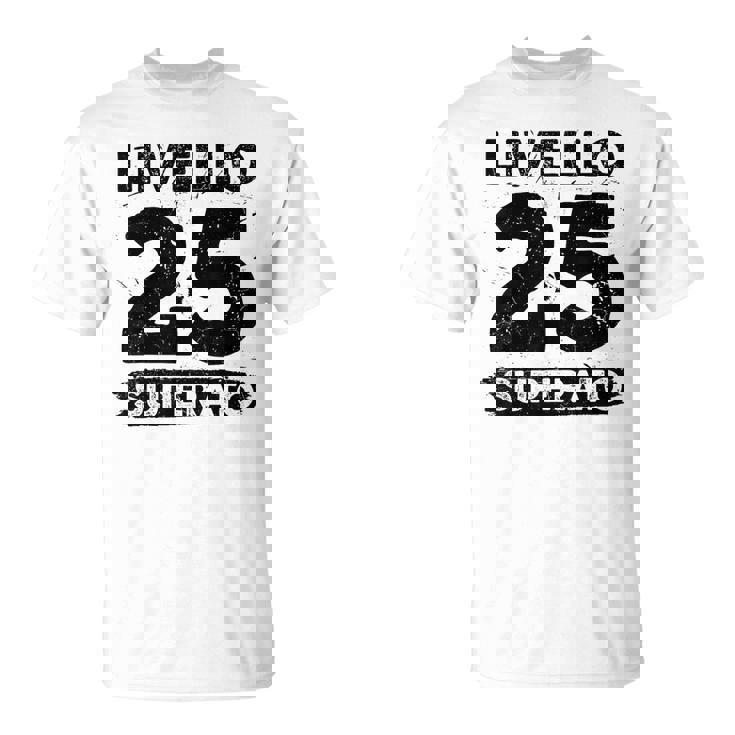 Livello 25 Superato Anni 25 Compleanni Maglietta