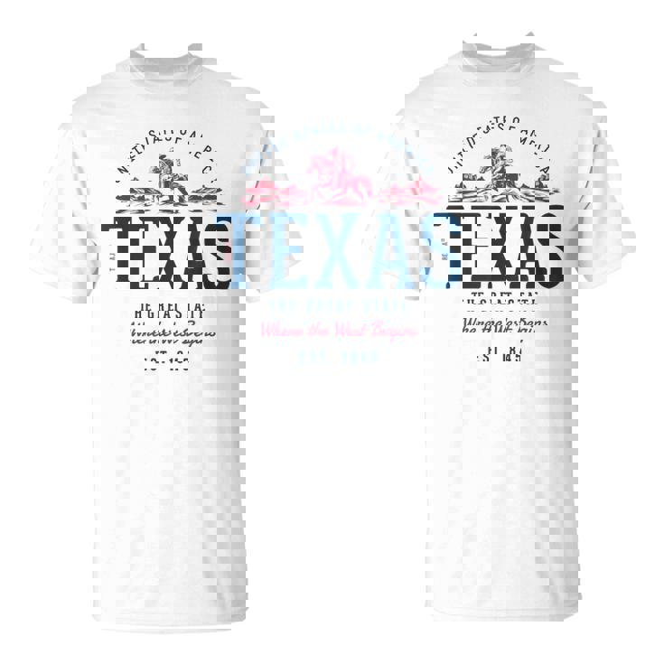Look-Vintage Style Rétro États-Unis Texas T-Shirt