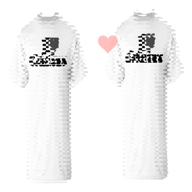 I Love Cuore Cristiano Maglietta