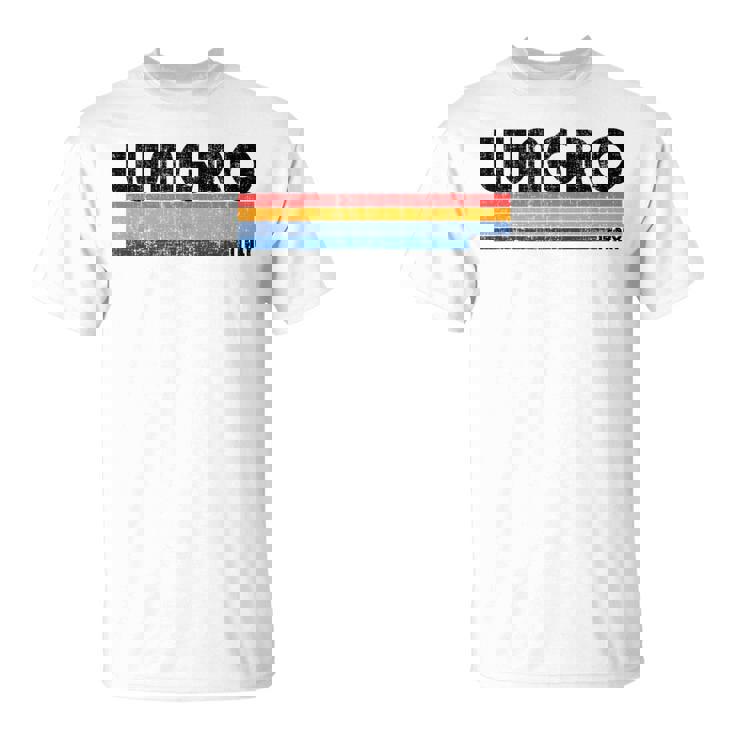 Lungro Italie Rétro 70S 80S Style T-Shirt