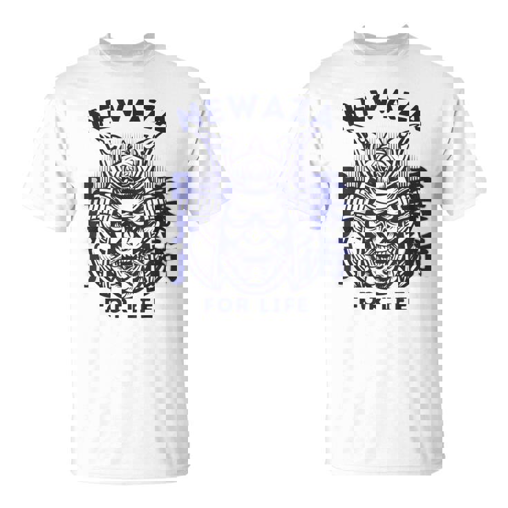 Máscara Japonesa Samurai Oni Kabuki Bjj Jiu-Jitsu Kanji Camiseta unisex
