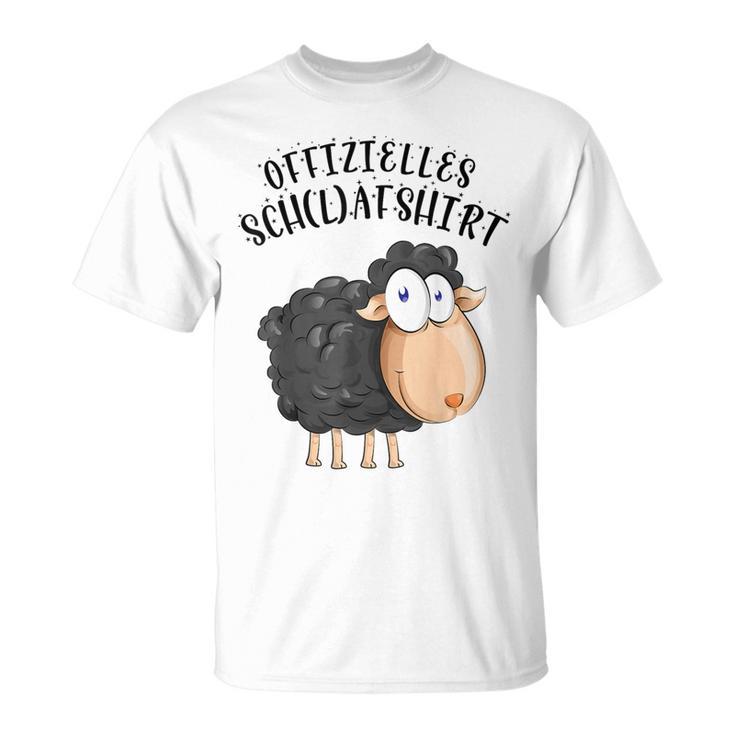 Official Sleep Schaf Pyjama Schlafanzug Nachthemd T-Shirt