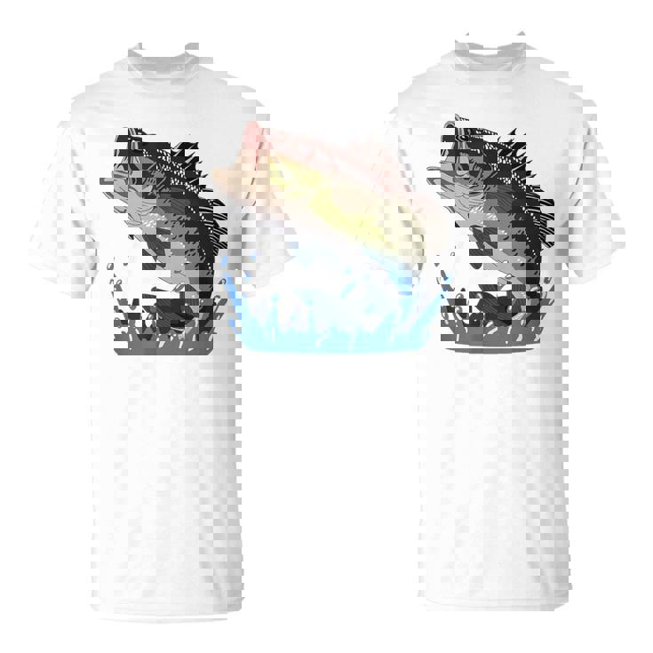 Pêche Poisson Bar Hommes S Et Enfants Pêcheur T-Shirt