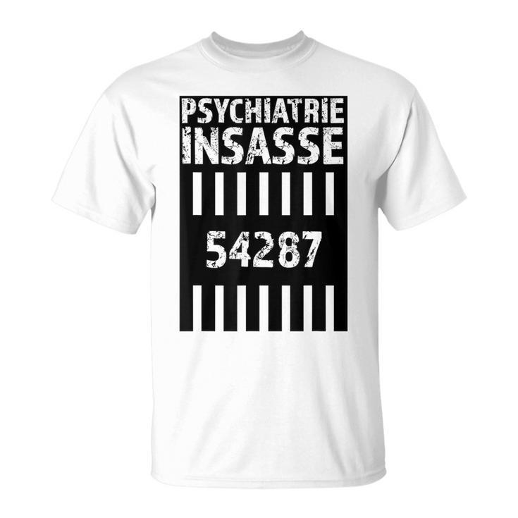 Psychiatrie Insasse 54287 Kostüm Knast Gefängnis T-Shirt