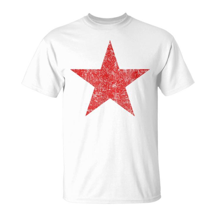 Red Starintage Ussr Soviet Union Revolution T-Shirt